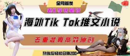 海外tiktok小说推文暴力项目，高停留率，高转化率，上手后一天搞顿饭钱不是问题-8U创业网