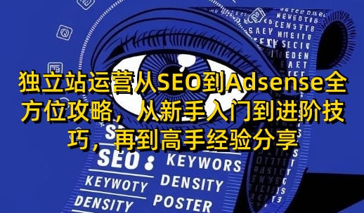 独立站运营从SEO到Adsense全方位攻略，从新手入门到进阶技巧，再到高手经验分享-8U创业网