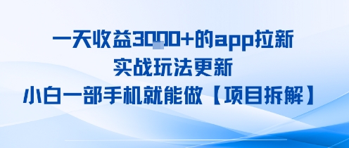 一天收益1k+的app拉新，实战玩法更新，小白一部手机就能做【项目拆解】-8U创业网