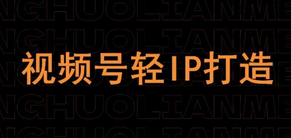 视频号线上课程，视频号轻IP打造-8U创业网