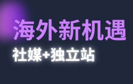 2025出海新机遇(社媒+独立站)，海外新机遇，实现独立站的高效运营与出海-8U创业网