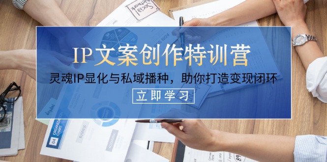 （14330期）IP文案创作特训营，灵魂IP显化与私域播种，助你打造变现闭环（14节课）-8U创业网