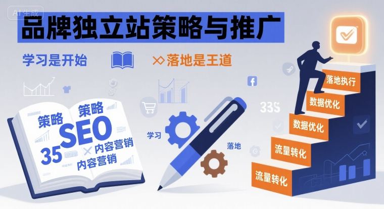 品牌独立站策略与推广，学习是开始，落地是王道-8U创业网