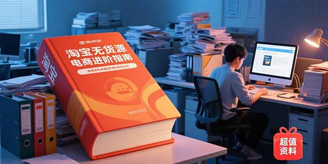 （15317期）淘宝无货源电商进阶指南，包含新人课、进阶课，配套资料，蓝海选品等-8U创业网