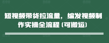 短视频带货拉流量，编发视频制作实操全流程(可搬运)-8U创业网