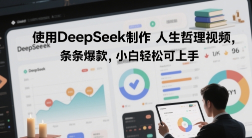 使用DeepSeek制作人生哲理视频，条条爆款，小白轻松可上手-8U创业网