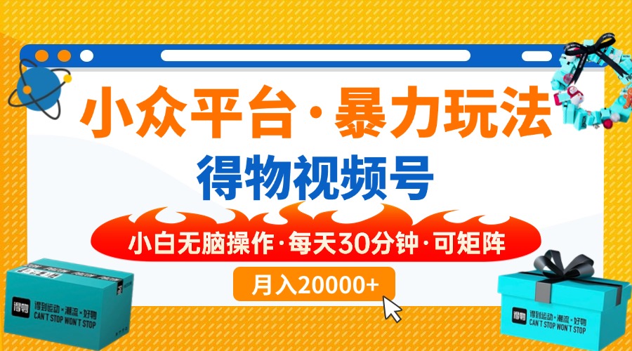 （14194期）小众平台暴力玩法，一键搬运爆款视频，可矩阵小白无脑操作，每天30分钟…-8U创业网