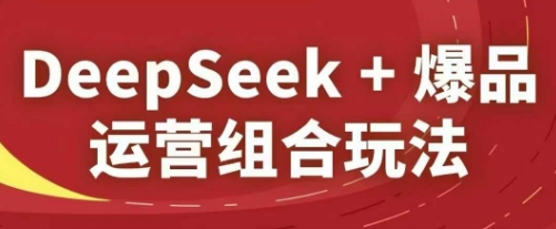 DeepSeek+爆品运营组合玩法，2025淘系精品课-8U创业网