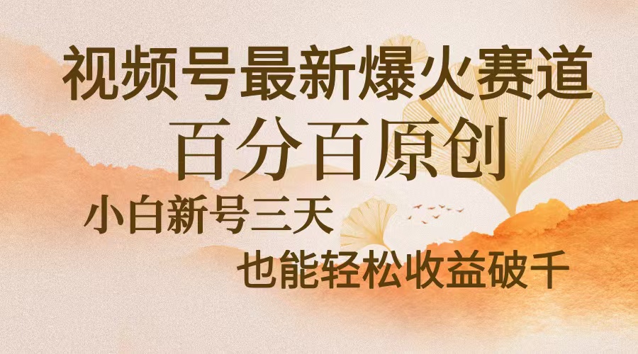 视频号最新爆火赛道，中老年粉深信不疑，百分百原创，新号三天收益轻松…-8U创业网