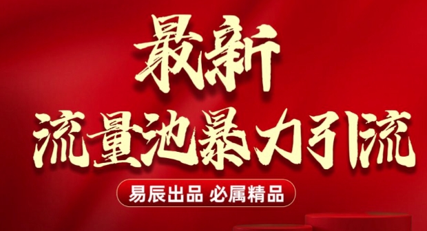 最新“流量池”无门槛暴力引流(全网首发)日引500+-8U创业网