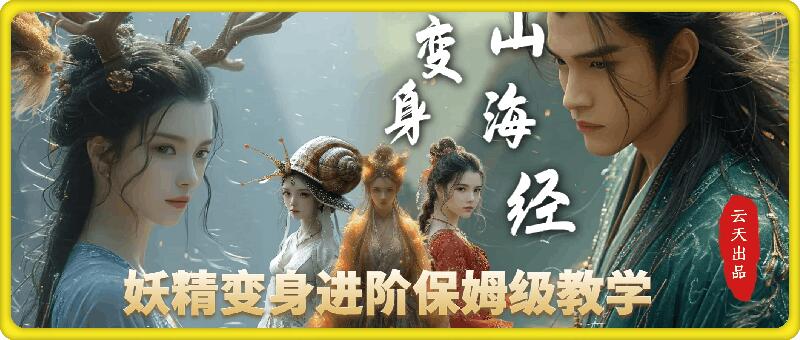 云天AI山海经变身视频教程，妖精变身进阶保姆级教学-8U创业网
