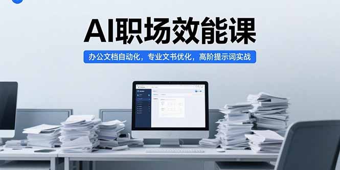 （15371期）AI职场效能课，办公文档自动化，专业文书优化，高阶提示词实战-8U创业网