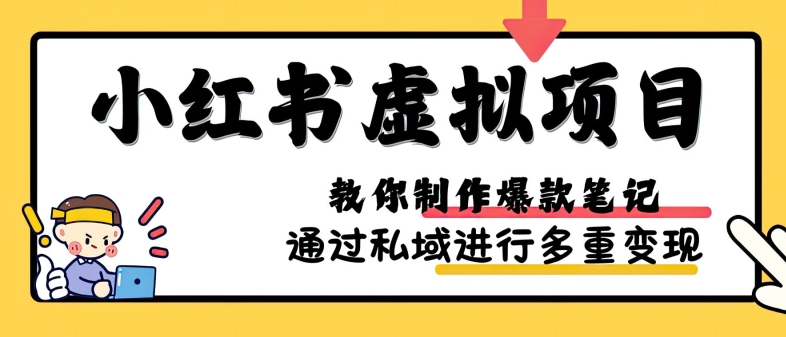 小红书虚拟项目实战，爆款笔记制作，矩阵放大玩法分享-8U创业网