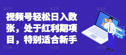视频号轻松日入数张，处于红利期项目，特别适合新手-8U创业网