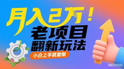 月入2W！老项目翻新玩法，小白上手就能做，非常容易上手-8U创业网