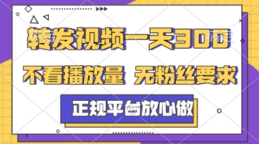 转发视频一天3张+，正规平台放心做，不看播放量，不看粉丝量，一个任务几分钟完成【揭秘】-8U创业网