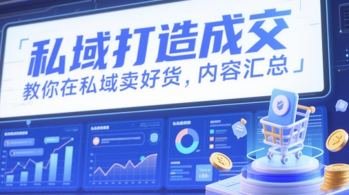 私域打造成交，教你在私域卖好货，内容汇总-8U创业网