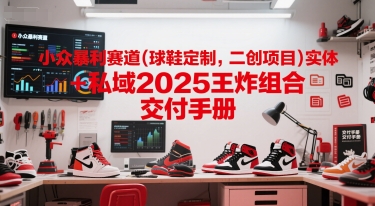 小众暴利赛道(球鞋定制，二创项目)实体+私域2025王炸组合  交付手册-8U创业网