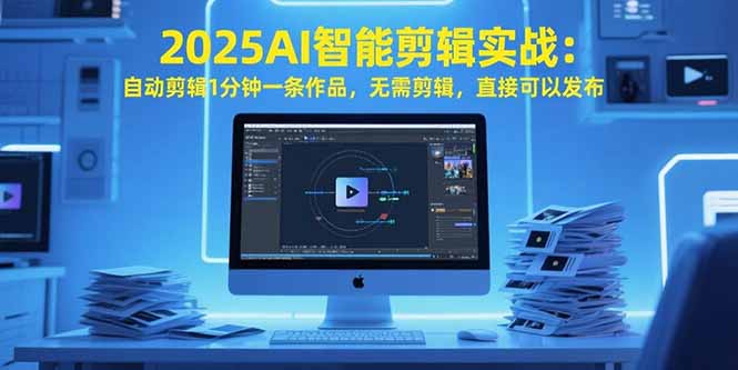 （15504期）2025AI智能剪辑实战：自动剪辑1分钟一条作品，无需剪辑，直接可以发布-8U创业网