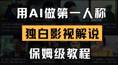 用AI做第一人称独白影视解说，手把手教学，保姆级教程-8U创业网