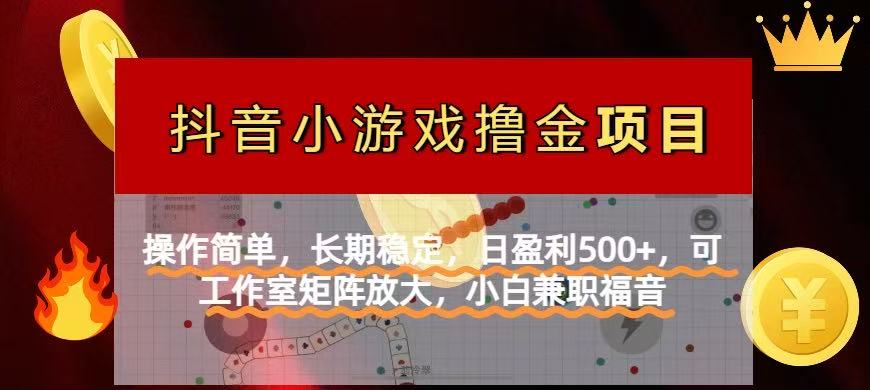 （14290期）【抖音小游戏发行人计划项目】操作简单，长期稳定，日盈利500+，可工作…-8U创业网