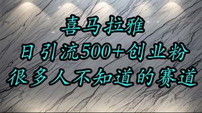 喜马拉雅，小而精的流量赛道，日进500+精准创业粉-8U创业网