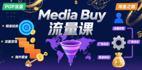 Media Buy之POP流量课，带你开启海外Media Buy淘金之路-8U创业网