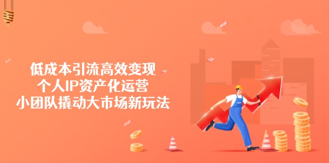 （14555期）低成本引流高效变现，个人IP资产化运营，小团队撬动大市场新玩法-8U创业网