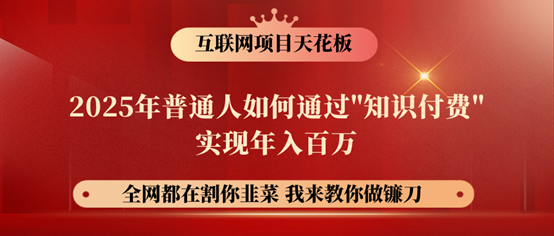 镰刀训练营超级IP合伙人，25年普通人如何通过“知识付费”年入百万！-8U创业网