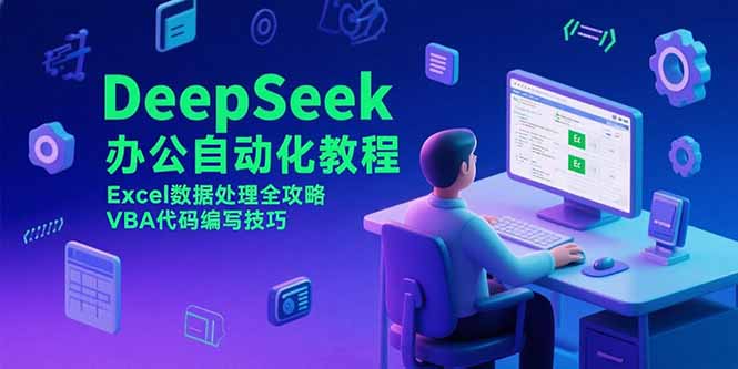 （15342期）DeepSeek办公自动化教程，Excel数据处理全攻略，VBA代码编写技巧-8U创业网