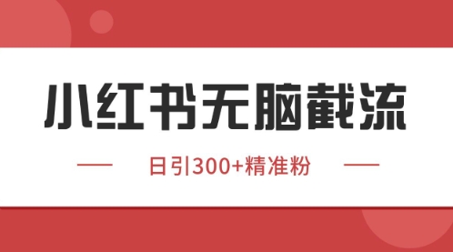 小红书只要你有同行就能获客，独家野路子获客玩法，暴力截流【揭秘】-8U创业网