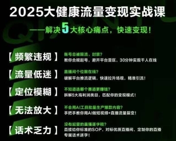 大健康流量全域新增长8.0，三月底线下课视频，大健康万亿蓝海，从类目突围到模式迭代-8U创业网
