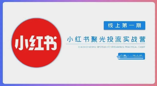 小红书聚光陪跑第一期，教你从0到1玩转小红书聚光投流，搭建小红书付费投流团队，更快的见到效果-8U创业网