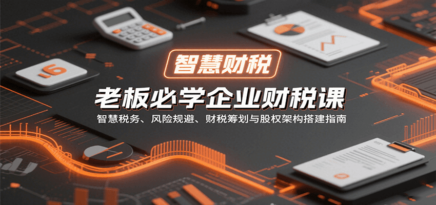 老板必学企业财税课：智慧税务、风险规避、财税筹划与股权架构搭建指南-8U创业网