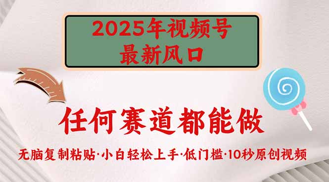 2025年视频号新风口，低门槛只需要无脑执行-8U创业网