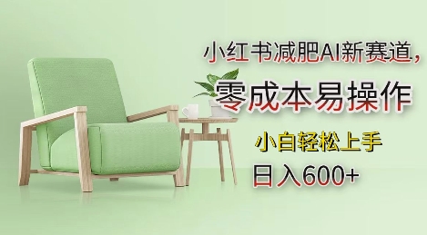 小红书减肥AI新赛道，零成本易操作，日入多张，小白轻松上手【揭秘】-8U创业网