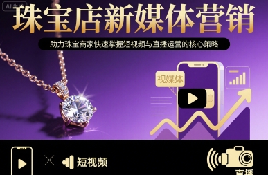 珠宝店新媒体营销，助力珠宝商家快速掌握短视频与直播运营的核心策略-8U创业网