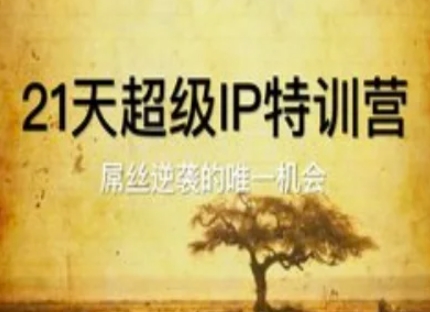 21天超级IP特训营，屌丝逆袭的唯一机会-8U创业网